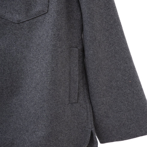Norse Projects Ulrik Wool Shirt Grey Melange N40-0598 Degli Uberti